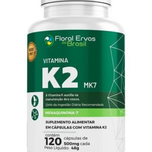 Vitamina K2 Mk-7 120 Cápsulas 500mg Menaquinona 7 Econômica