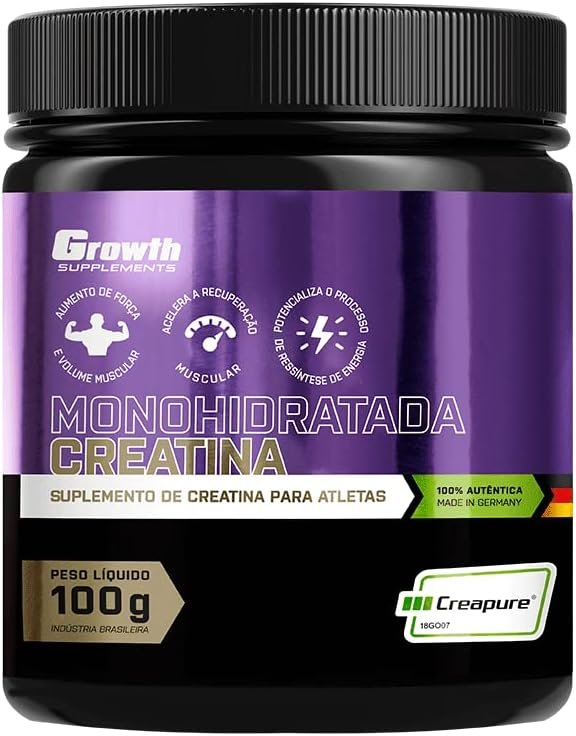 Creatina Monohidratada Creapure 100g Growth Supplements